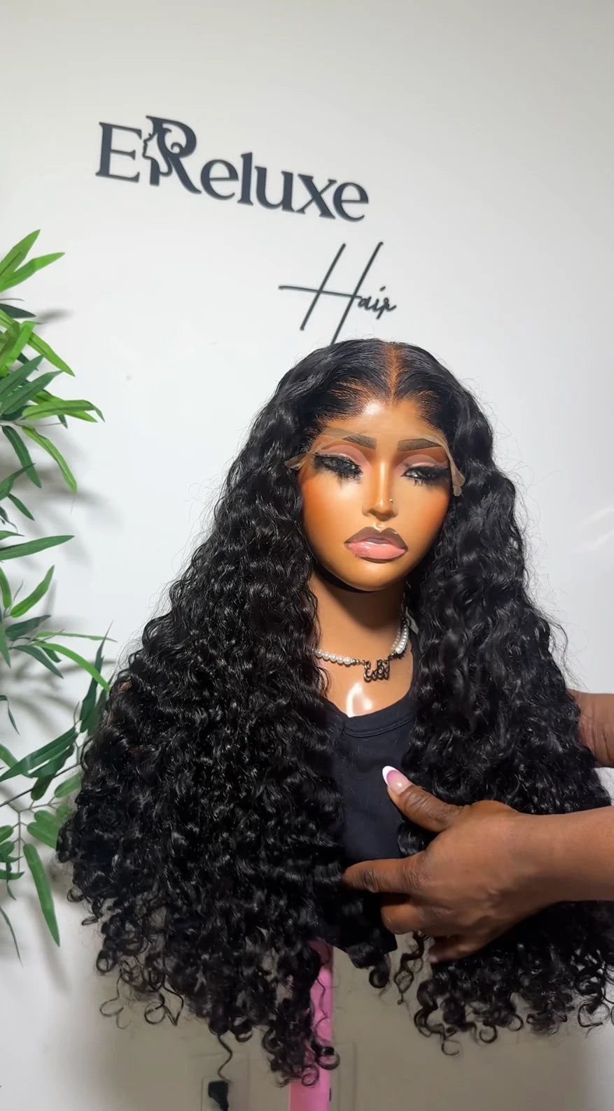 26” Sassy Curly Wig – Virgin Curly Hair with Lagos Hairline & 5x5 Transparent Lace
